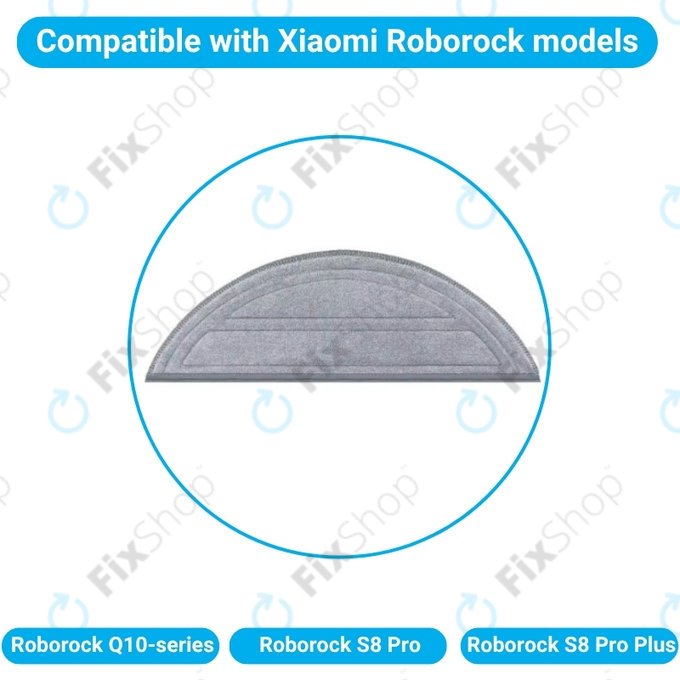 Wischtuch, 2 Stk. für Xiaomi Roborock Q10-series, S8 Pro, S8 Pro Plus