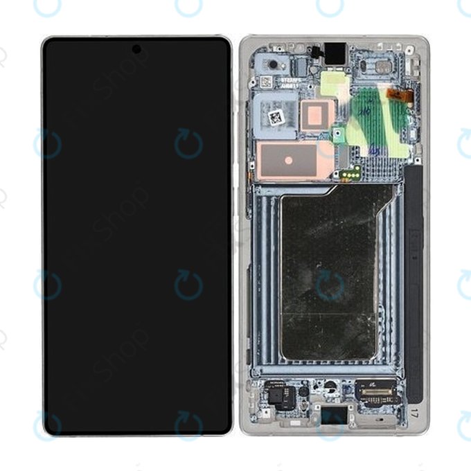 Samsung Galaxy S25 Ultra - LCD Display + Touchscreen Front Glas + Rahmen (Titanium Silver) - GH82-36387A Genuine Service Pack