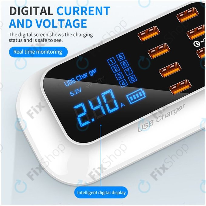 Asometech Modell E - USB-Service-Ladestation mit USB 3.0 und USB-C