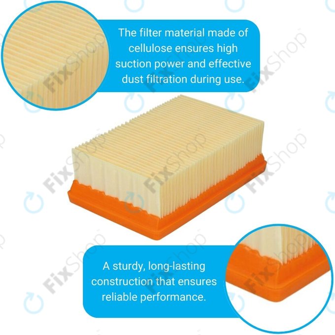 Kärcher WD-series, MV-series, KWD-series - Flach Staubfilter