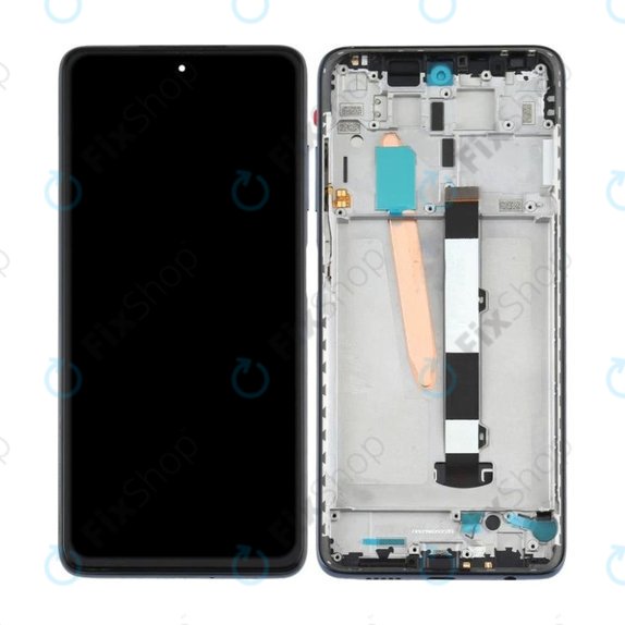 Xiaomi Poco X3 Pro - LCD Display + Touchscreen Front Glas + Rahmen (Phantom Black) TFT