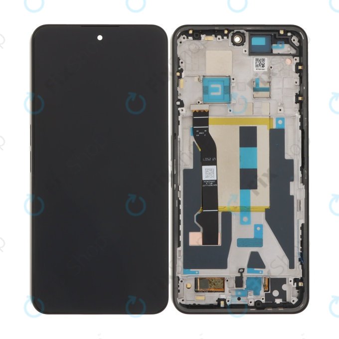 Nothing Phone (3a) Pro - LCD Display + Touchscreen Front Glas + Rahmen (Black) OLED