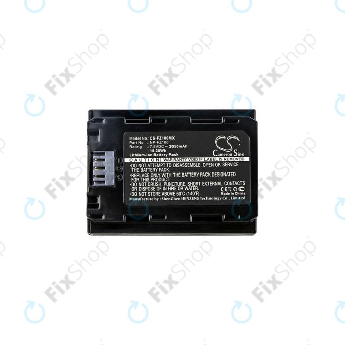 Sony Alpha A7, Alpha A9, ILCE-series - Akku Batterie NP-FZ100 Li-Ion 2050mAh HQ