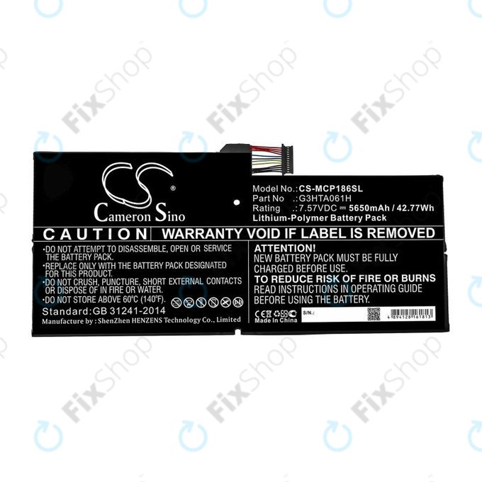 Microsoft Surface Pro 7 - Akku Batterie G3HTA061H 5650mAh HQ