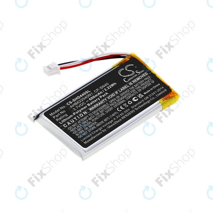 Batterie für Sennheiser Momentum 2.0, 3.0, Urbanite XL, 600mAh, Li-Pol, 3.7V, AHB622540N1, HQ