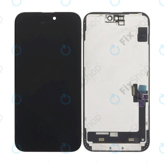 Display Soft OLED für iPhone 15 Plus, Touchscreen-Glas mit Rahmen, FixPremium