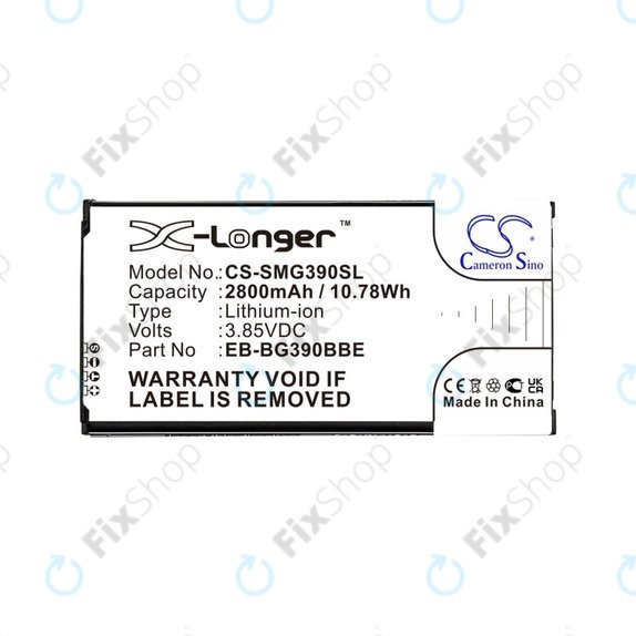 Batterie für Samsung Galaxy Xcover 4, 4S, 2800mAh, Li-Ion, 3.85V, EB-BG390BBE, HQ