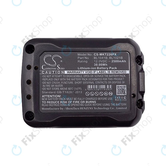 Makita CXT, C, D, F, H, J, P, R, S, T-series - Akku Batterie BL10xx Li-Ion 2500mAh HQ