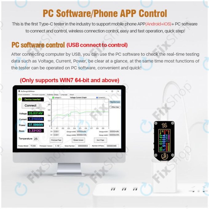 Joy-it JT-TC66C - Multifunktions-Multimeter (USB-C)