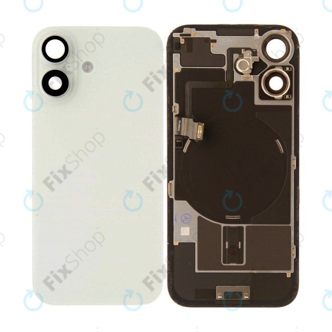 Glas der Rückabdeckung für iPhone 17, White, Pulled A
