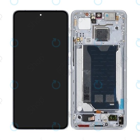 Xiaomi Poco F7 Pro 5G - LCD Display + Touchscreen Front Glas + Rahmen (Blue) - 56002100O1100 Genuine Service Pack