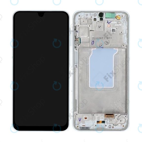Samsung Galaxy A26 A266E - LCD Display + Touchscreen Front Glas + Rahmen (White) - GH82-37049B Genuine Service Pack