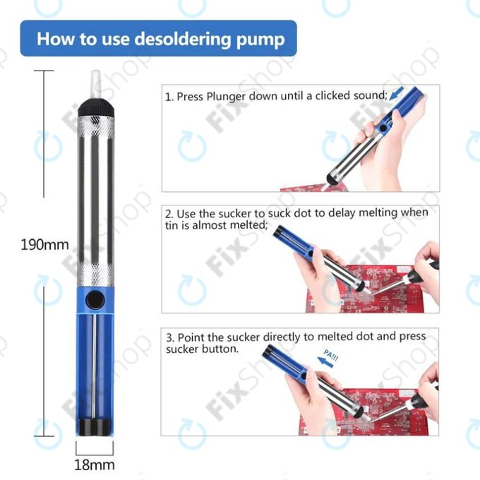 Aluminium Lötsauger (Entlötpumpe)