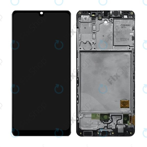 Samsung Galaxy A41 A415F - LCD Display + Touchscreen Front Glas + Rahmen (Prism Crush Black) TFT