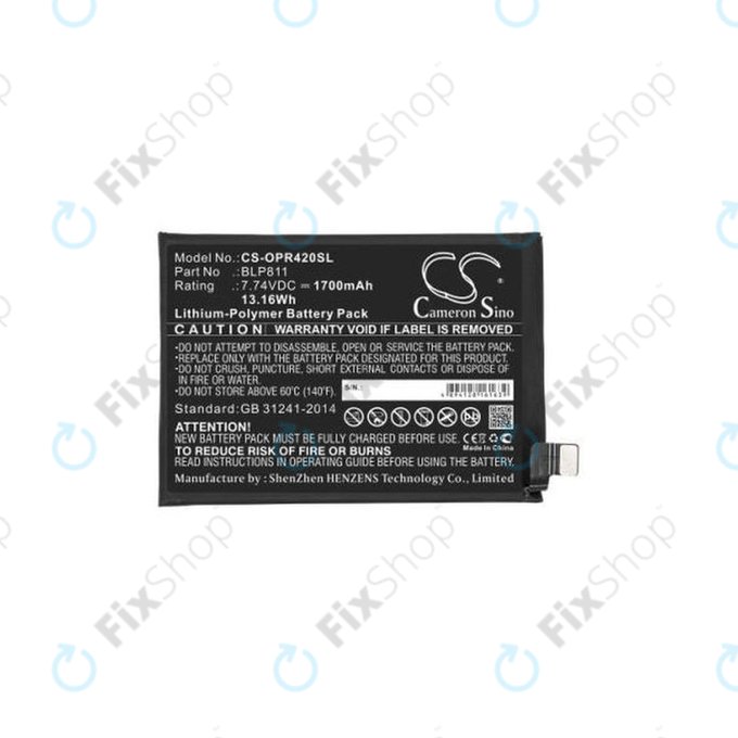 Oppo Reno 4 - Akku Batterie BLP811 1700mAh HQ