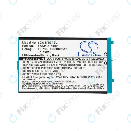 Akku batterie für Nintendo Advance SP, AGS, 900mAh, Li-Ion, 3.7V, SAM-SPRBP, HQ