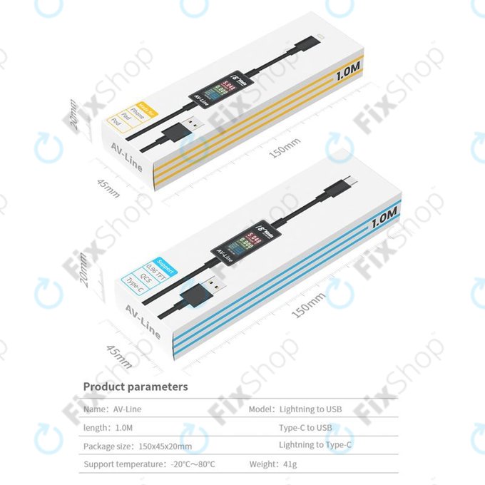 AV-Line - Ladekabel mit Intelligenter Erkennung (USB-C - USB-C)