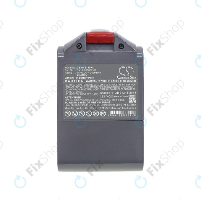 Dyson V-series - Akku Batterie SV18, 398857-01 Li-Ion 18V 2500mAh HQ