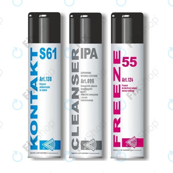 Micro Chip Elektronic - Sprühset - 3x600ml