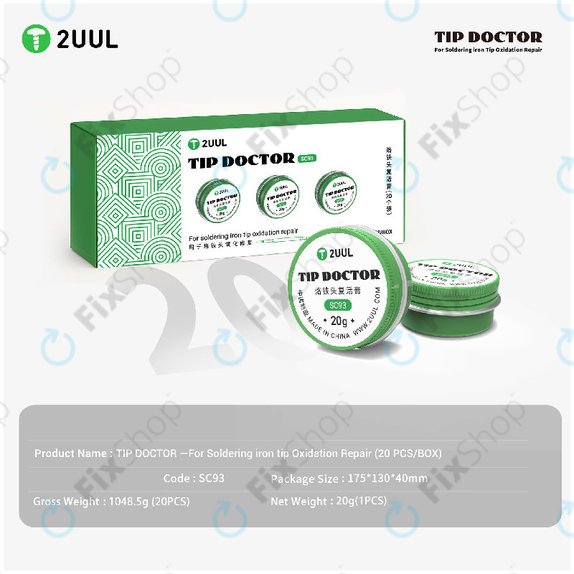 Reinigungspaste für Lötkolbenspitzen (Tip Tinner), 2UUL SC93, 20g