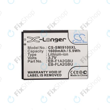 Akku batterie für Samsung i9100, Galaxy S II, 1600mAh, Li-Ion, 3.7V, EB-F1A2GBU, HQ