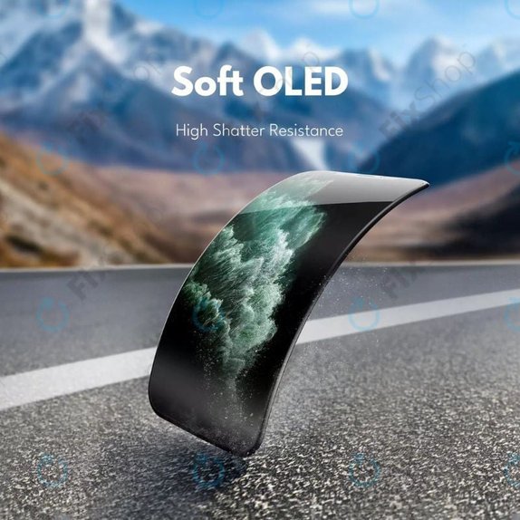 Display Soft OLED 120Hz für iPhone 17 Pro, Touchscreen-Glas mit Rahmen, FixPremium