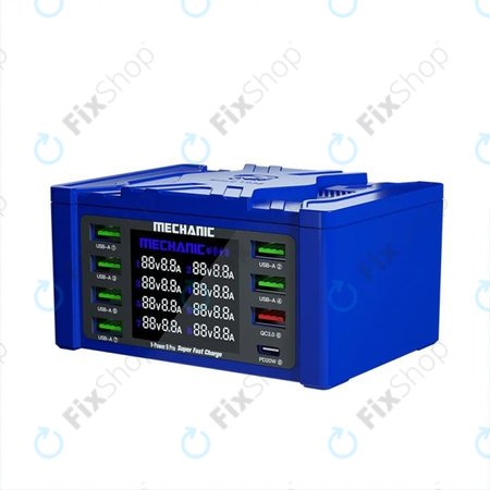 Mechanic V-Power 8 Pro - USB-Service-Ladestation mit USB-C, USB 3.0