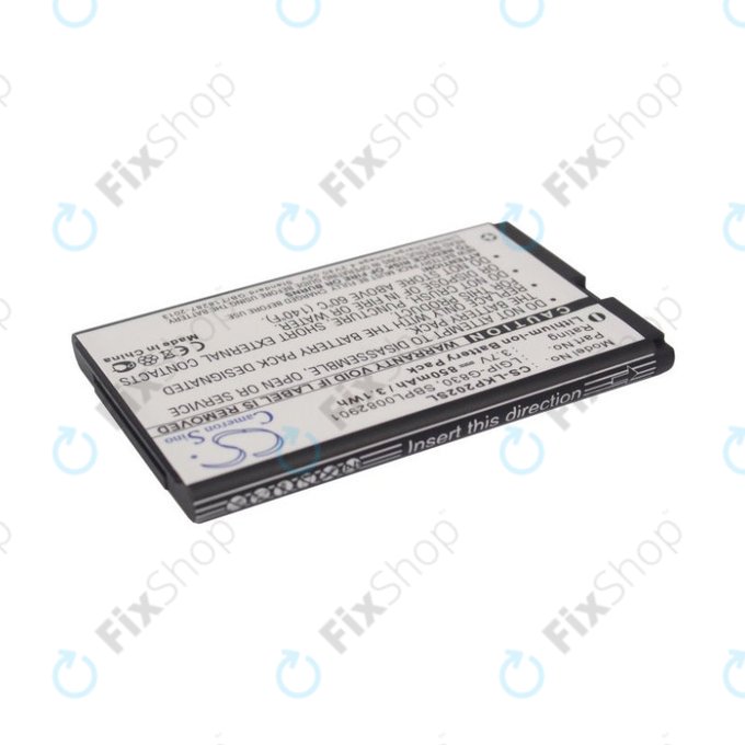 Batterie für LG KG120, 850mAh, Li-Ion, 3.7V, LGIP-G830, HQ