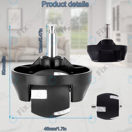 Eufy Robovac-series - Vorderrad (Schwarz)