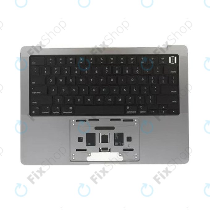 Oberer Tastaturrahmen für MacBook Pro 14", A2442 (2021), A2779 (2023), mit US-Tastatur und Akku, Space Gray, 661-32210, Genuine Apple