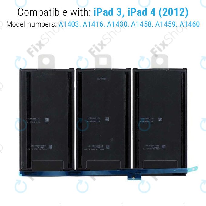 Apple iPad 3, iPad 4 - Akku Batterie 11560mAh