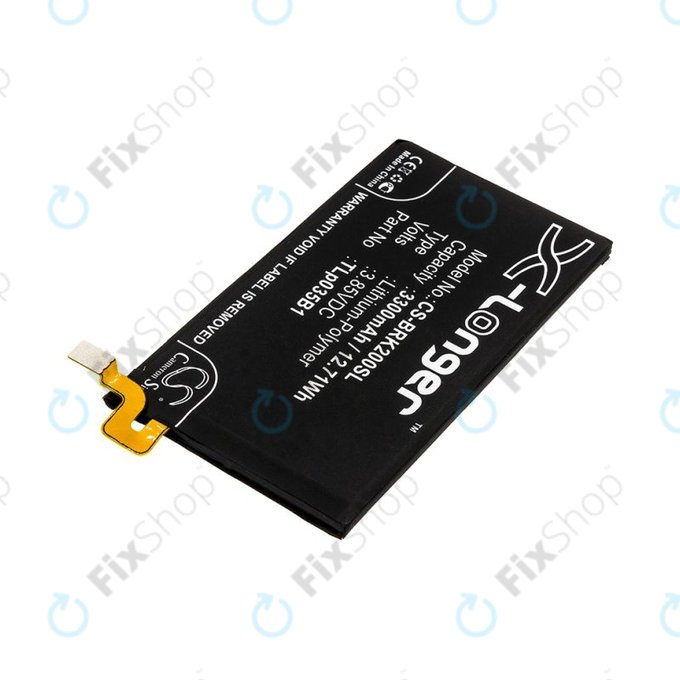 Akku batterie für Blackberry BBF 100, 3300mAh, Li-Pol, 3.85V, TLp035B1, HQ