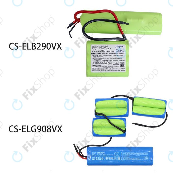 Akku batterie für AEG, Electrolux, 1300mAh, Ni-MH, 12V, 4055132304, HQ