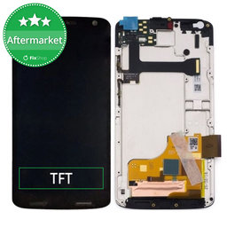 Motorola Moto X Force XT1581 - LCD Display + Touchscreen Front Glas + Rahmen (Black) TFT