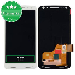 Motorola Moto X Force XT1581 - LCD Display + Touchscreen Front Glas (White) TFT
