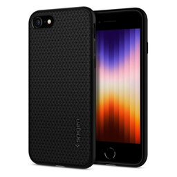Spigen - Hülle Liquid Air für iPhone 7, 8, SE 2020 & SE 2022, schwarz