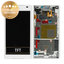 Sony Xperia Z5 Compact E5803 - LCD Display + Touchscreen Front Glas + Rahmen (White) - 1297-3732 Genuine Service Pack