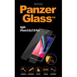 PanzerGlass - Gehärtetes Glas Standard Fit für iPhone 6 Plus, 6s Plus, 7 Plus, 8 Plus, transparent