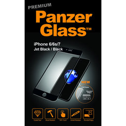 PanzerGlass PREMIUM - gehärtetes Glas für iPhone 6, 6S, 7, 8, SE 2020 und SE 2022, schwarz