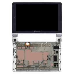 Lenovo Yoga Tab 2 1050L - LCD Display + Touchscreen Front Glas + Rahmen - 5D69A6N2JR Genuine Service Pack