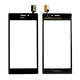 Sony Xperia M2 D2303 S50h - Touchscreen front Glas (Schwarz) - 78P7120001N-1