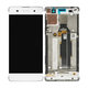 Sony Xperia XA F3111 - LCD Display + Touchscreen front Glas + Rahmen (Weiß) - 78PA3100030, 78PA3100080