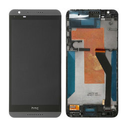HTC Desire 820 - LCD Display + Touchscreen Front Glas + Rahmen (Grey) TFT