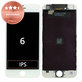 Display für iPhone 6, White, Touchscreen-Glas mit Rahmen, Refurbished
