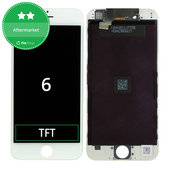 Display für iPhone 6, White, Touchscreen-Glas mit Rahmen