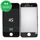 Display für iPhone 4S, Black, Touchscreen-Glas mit Rahmen