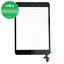 Apple iPad Mini, Mini 2 - Touchscreen Front Glas + IC Anschluss (Black)