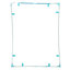 Apple iPad 2 - Unter Touchglas Plastik Rahmen (White)