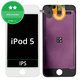 LCD-Display für iPod Touch (5th Gen, 6th Gen, 7th Gen), White, Touchscreen-Glas mit Rahmen