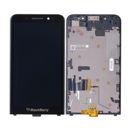 Blackberry Z30 - LCD Display + Touchscreen Front Glas + Rahmen (Black) TFT